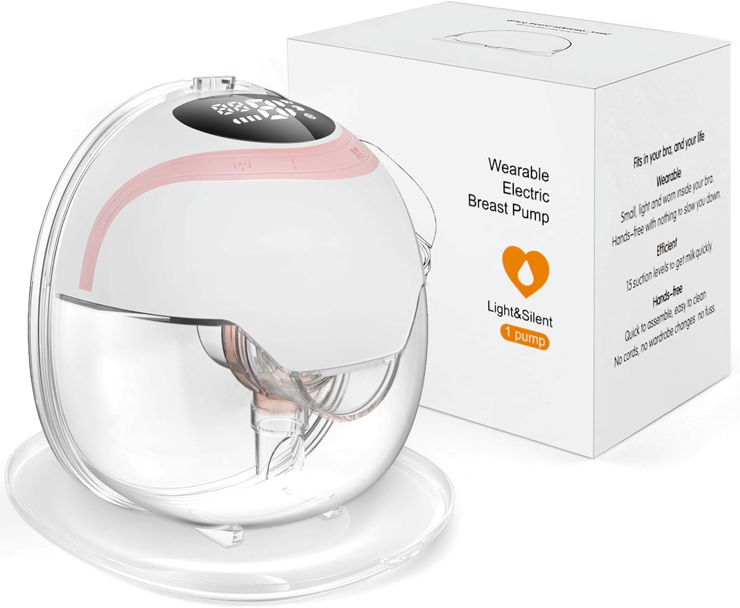 Tiralatte Elettrico Indossabile con Display LED - immagine 1