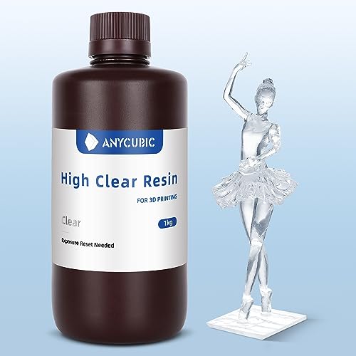 ANYCUBIC Resina Alta Trasparenza per Stampante 3D 1kg