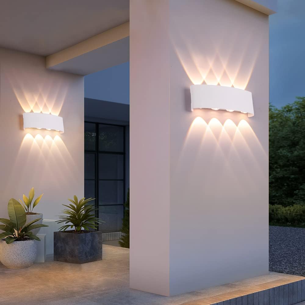 Fupe 2 Pack Lampada Parete Esterno/Interno LED 16W - immagine 6