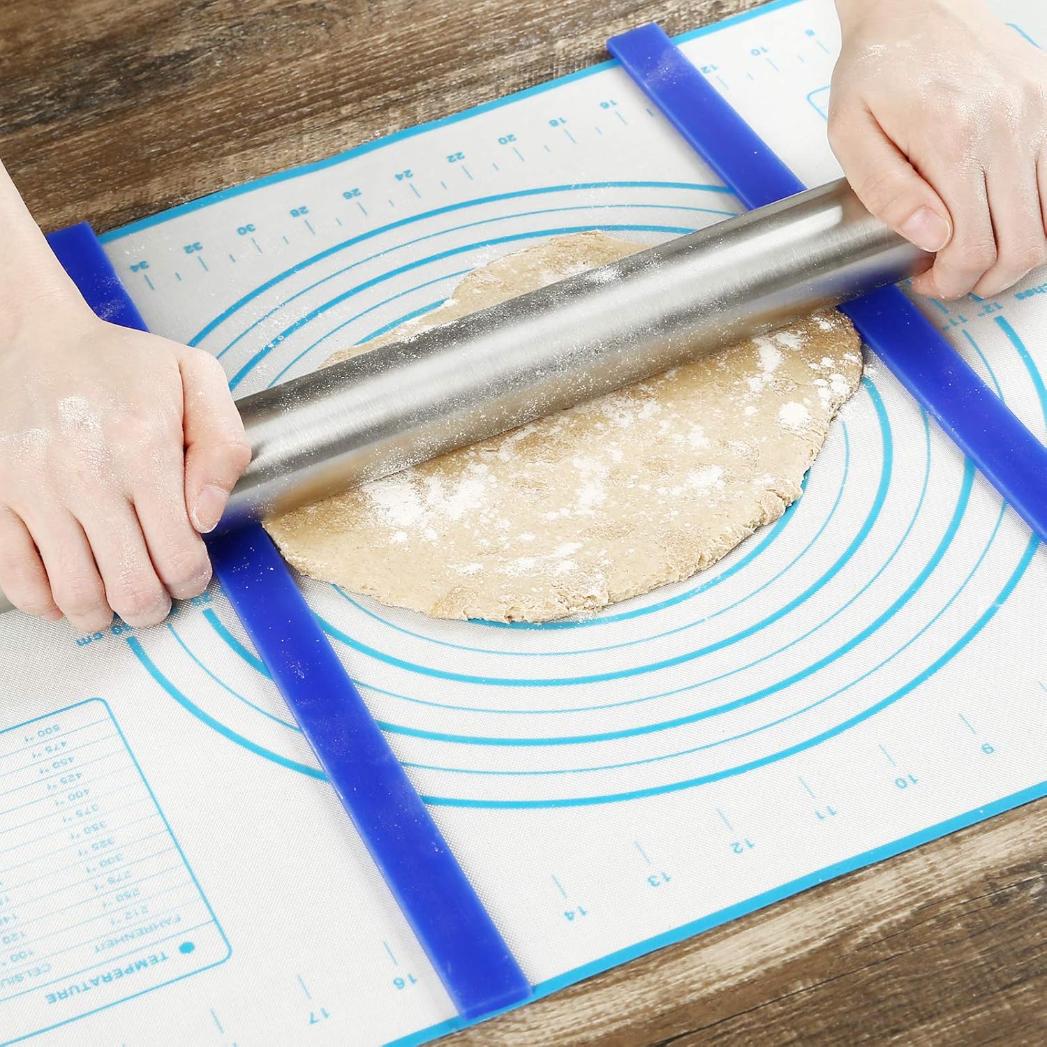 Gwhole 6pz Strisce Mattarello Regolabile con Spessori Silicone - immagine 4