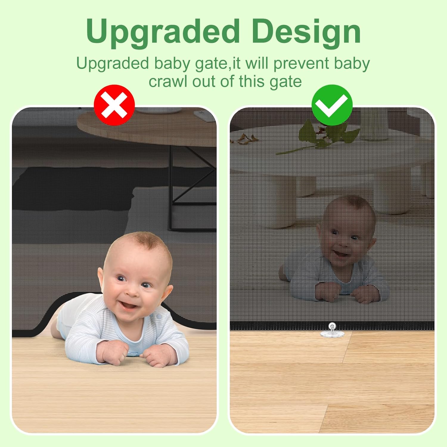 Cancelletto Estensibile per Bambini 0-140 cm, Nero - immagine 4