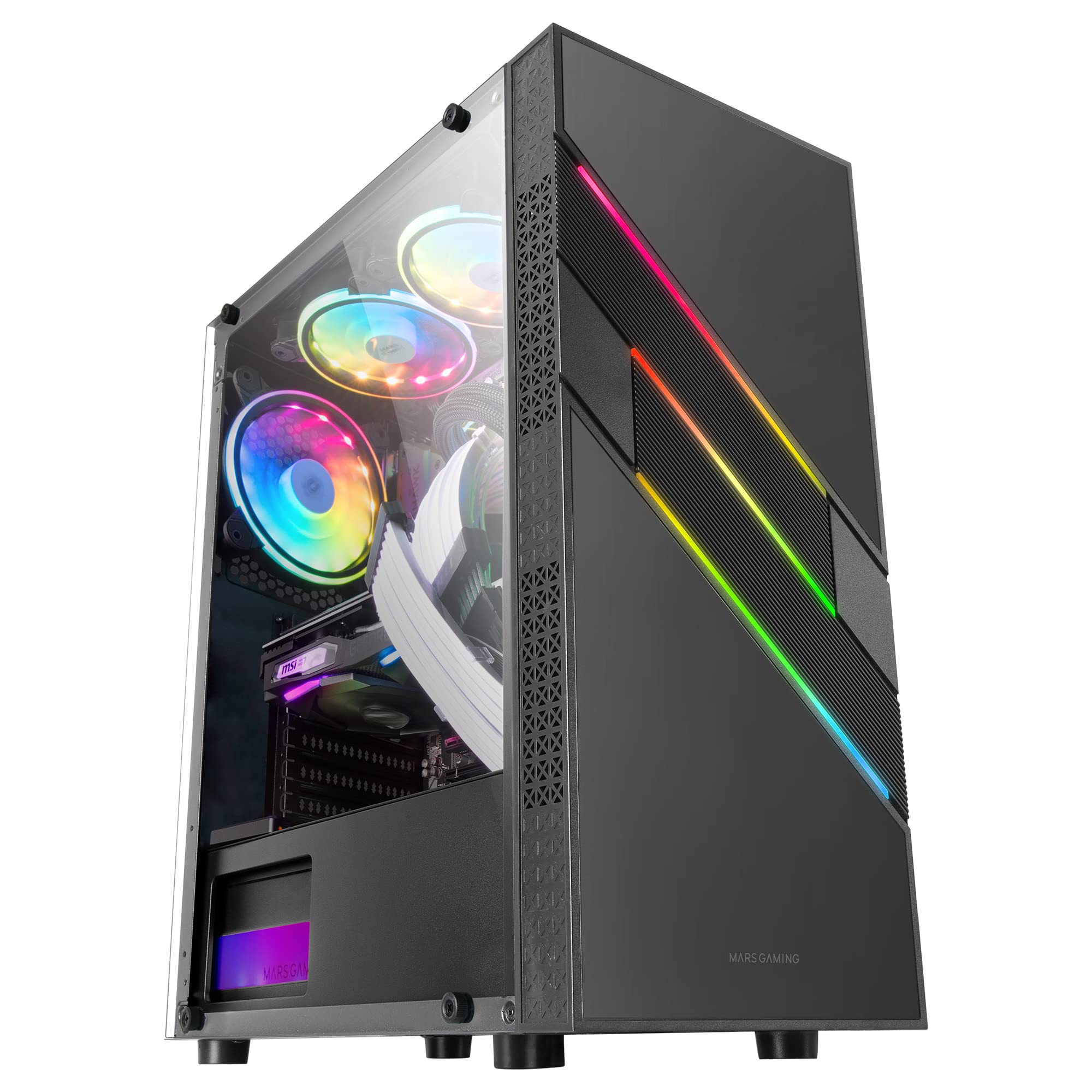 Mars Gaming MC-U3 Nero - Case PC Gaming ATX XL