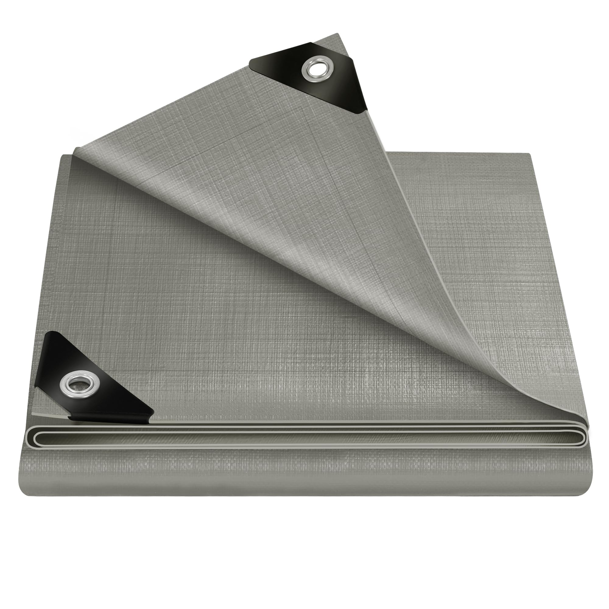 Woltu Telone Occhiellato Idrorepellente 3x3 m Grigio