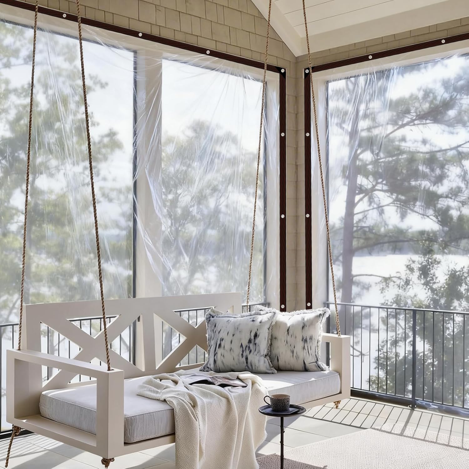 Telone Impermeabile Trasparente con Occhielli (3x6 m) - immagine 6