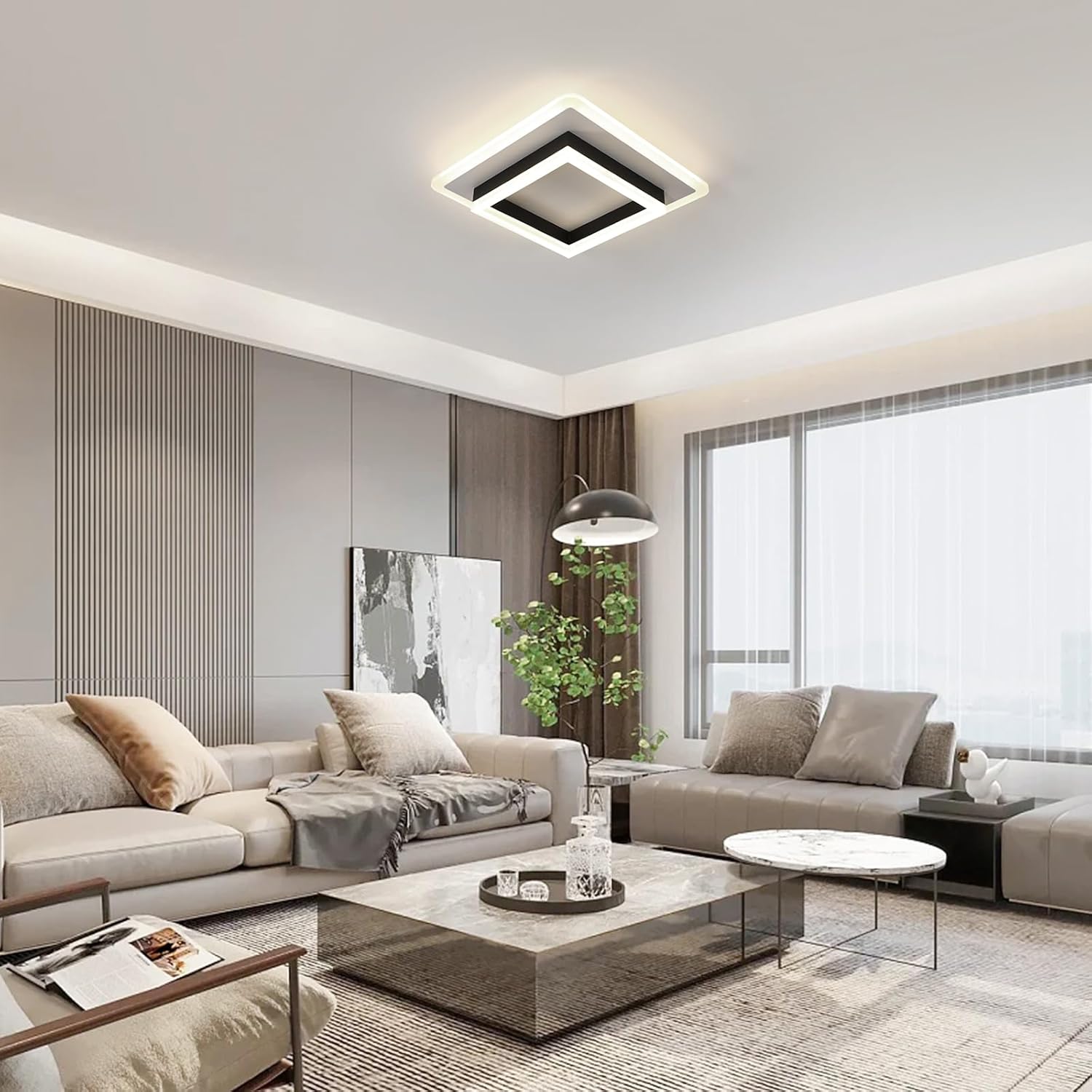 Delipop Plafoniera LED Moderna 30W 3375LM, Bianca - immagine 6