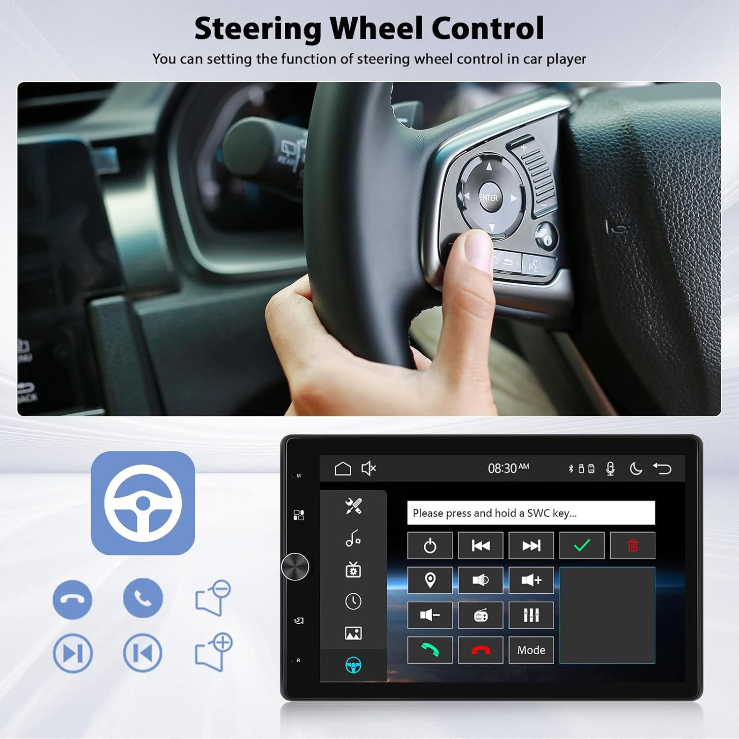 Inefala Autoradio 1 Din Wireless Carplay Android Auto - immagine 6