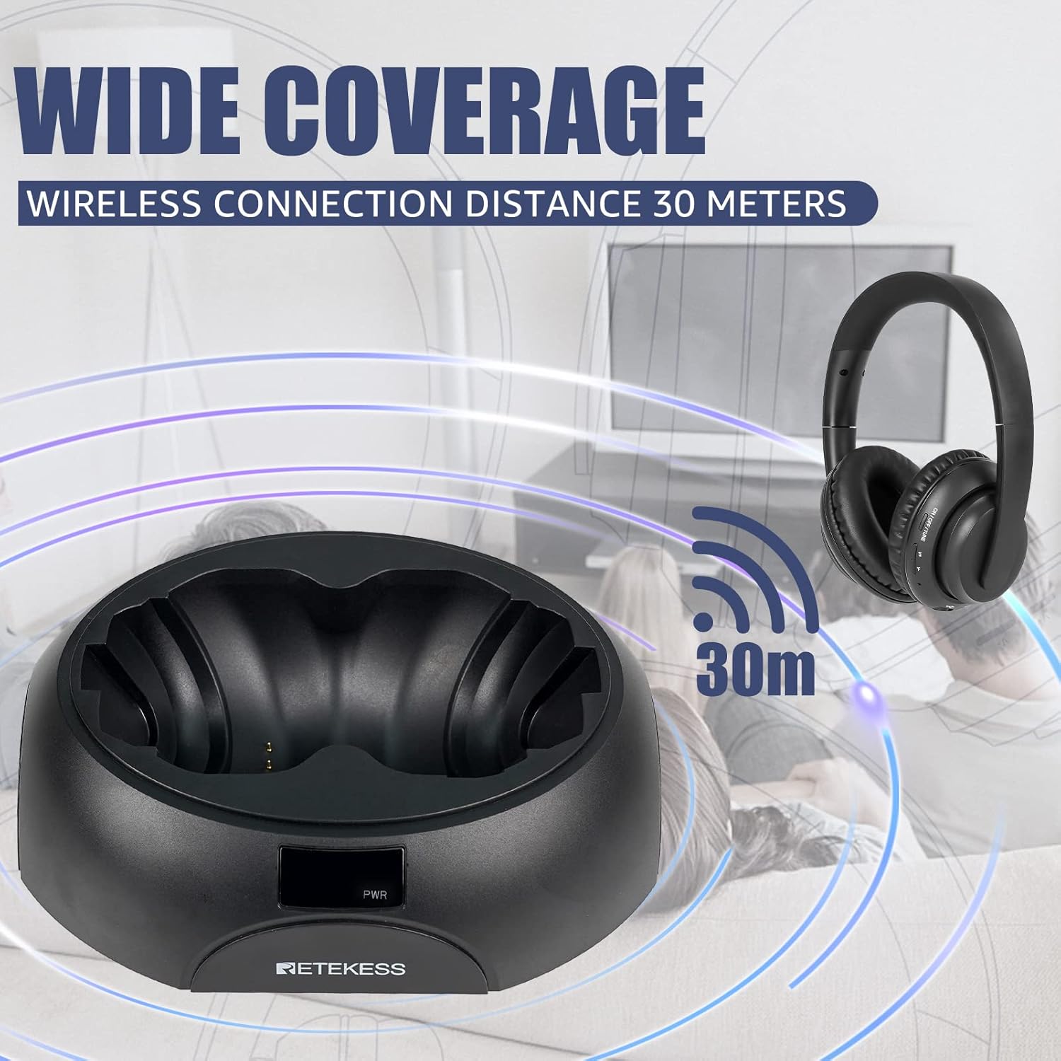 Retekess TA006 Cuffie Wireless per TV - immagine 5