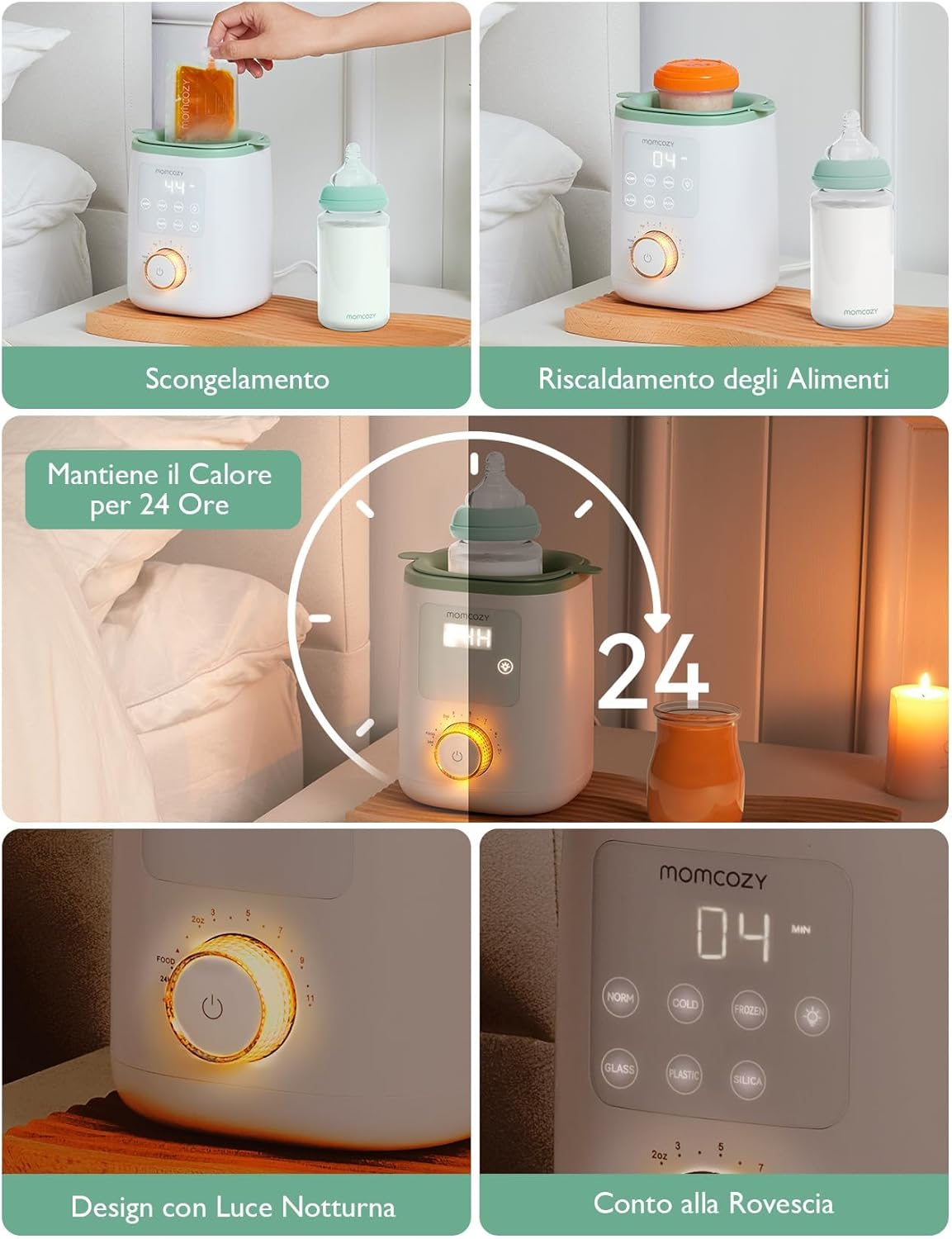 Momcozy Scaldabiberon per Latte Materno e Formula - immagine 8