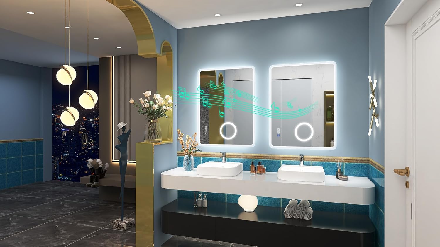 Starlead Specchio Bagno LED 60x80cm con Ingrandimento 5X - immagine 2