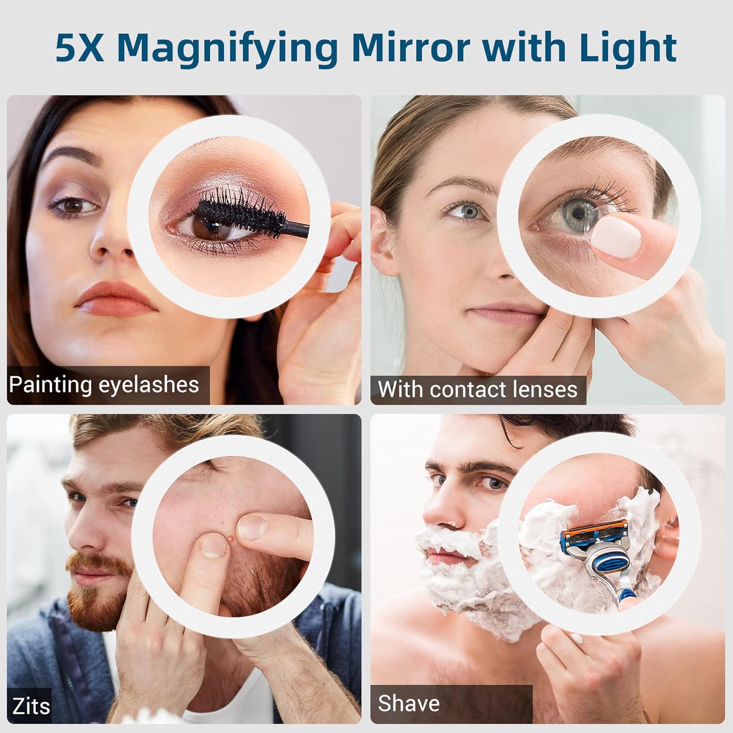 Starlead Specchio Bagno LED 60x80cm con Ingrandimento 5X - immagine 3