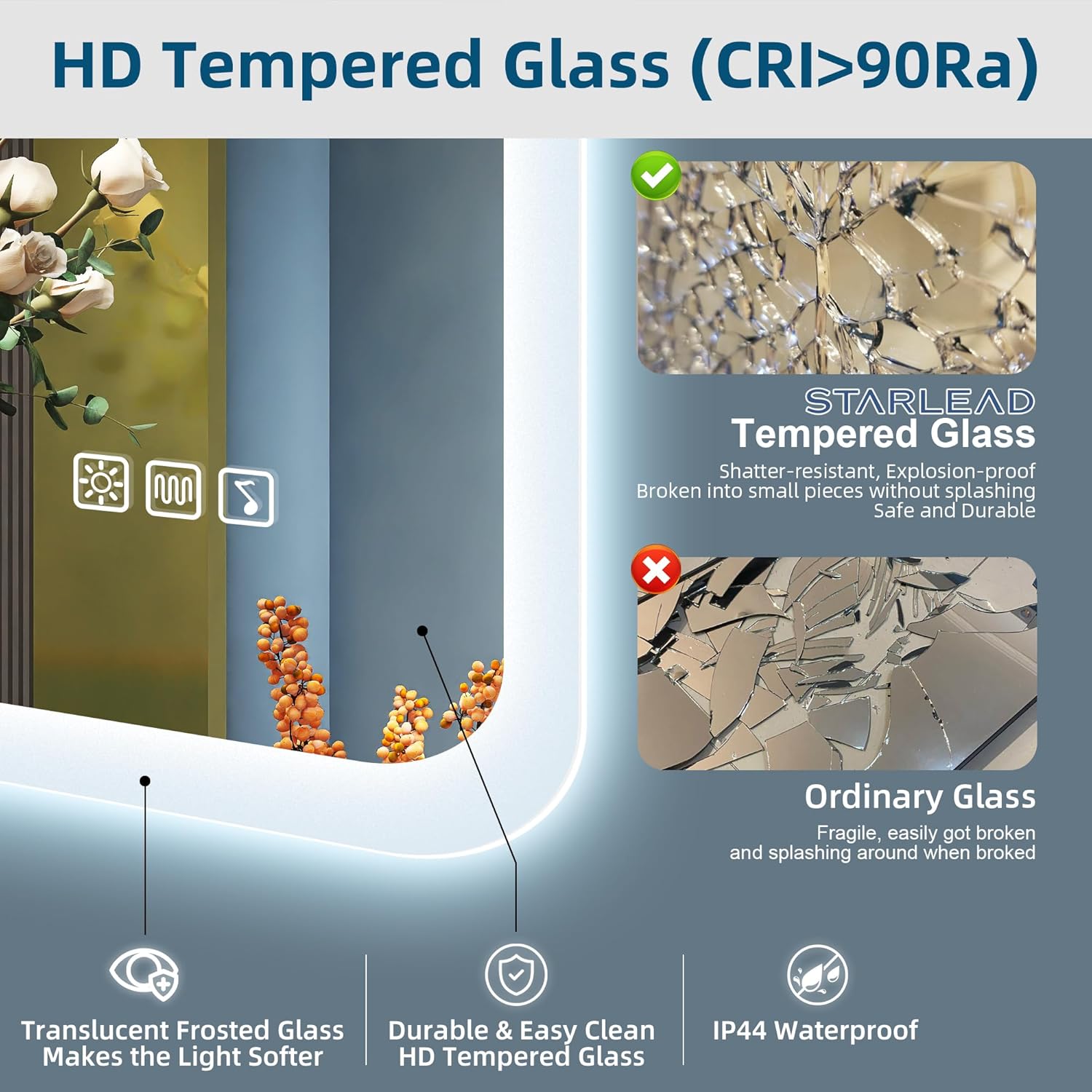 Starlead Specchio Bagno LED 60x80cm con Ingrandimento 5X - immagine 8