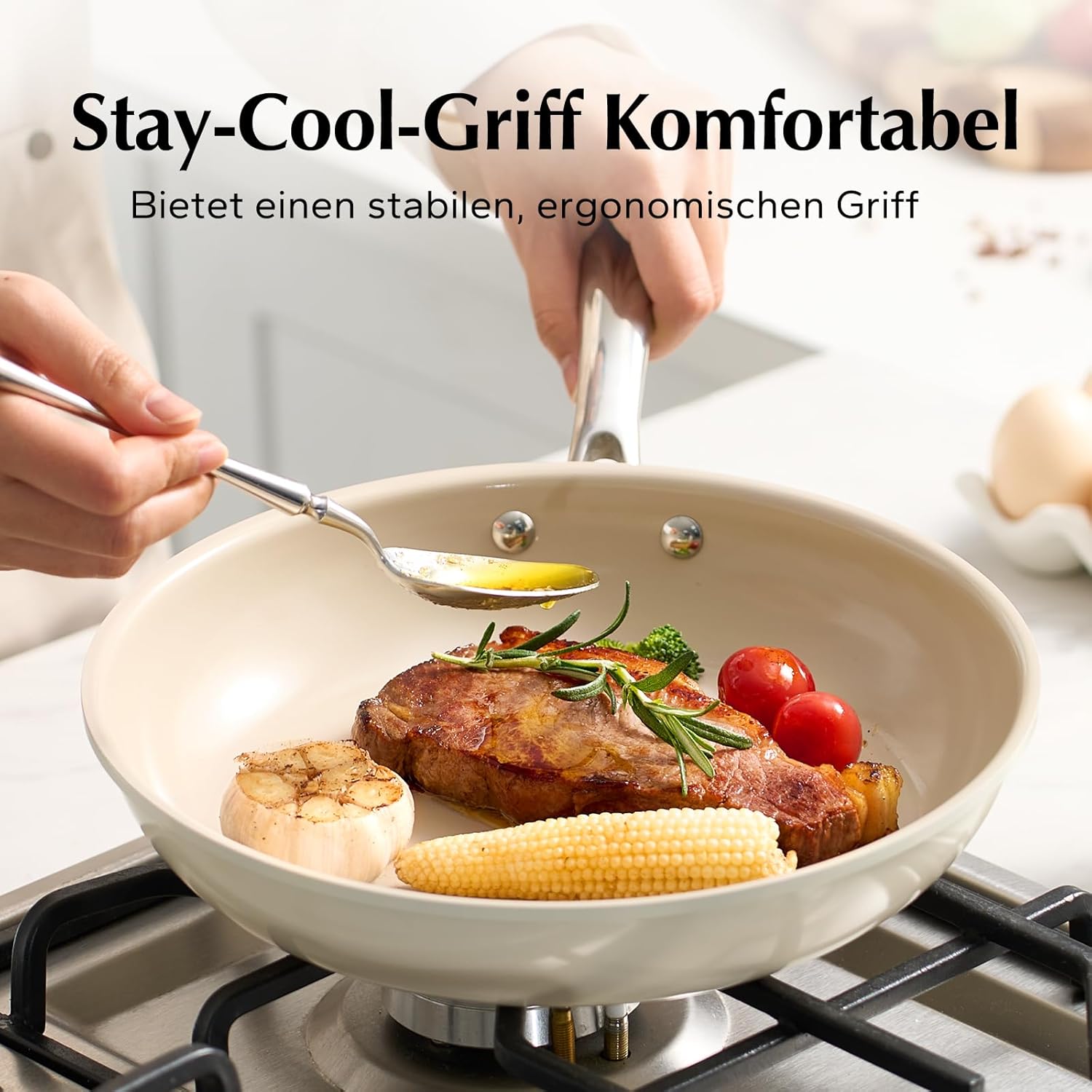 Redchef Padella Antiaderente in Ceramica 24 cm - immagine 7