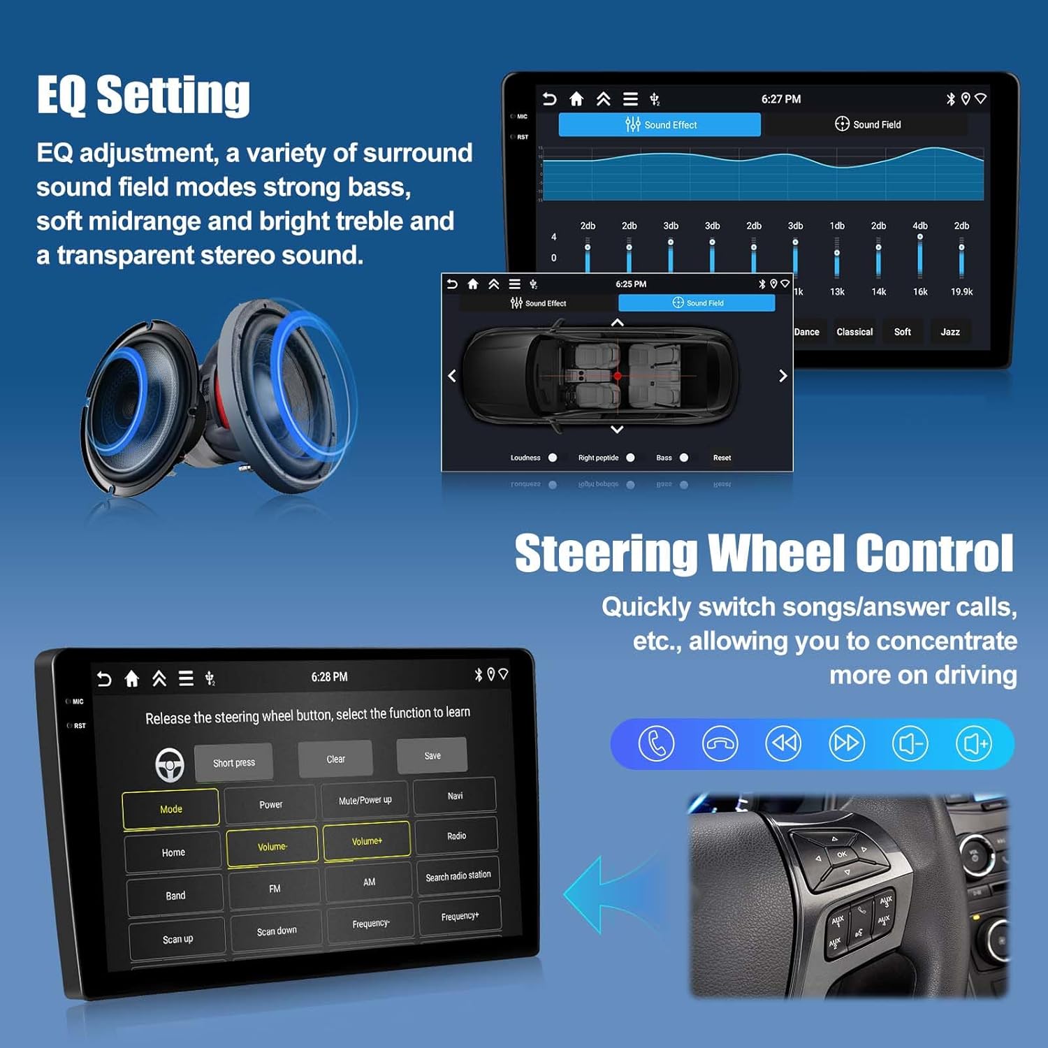 Oiliehu Autoradio Android 15 per Audi A4 (B6/B7) 9'' - immagine 6