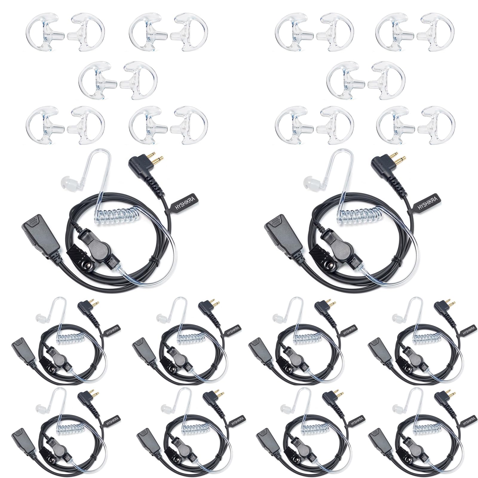 Hyshikra Auricolare con Microfono e PTT