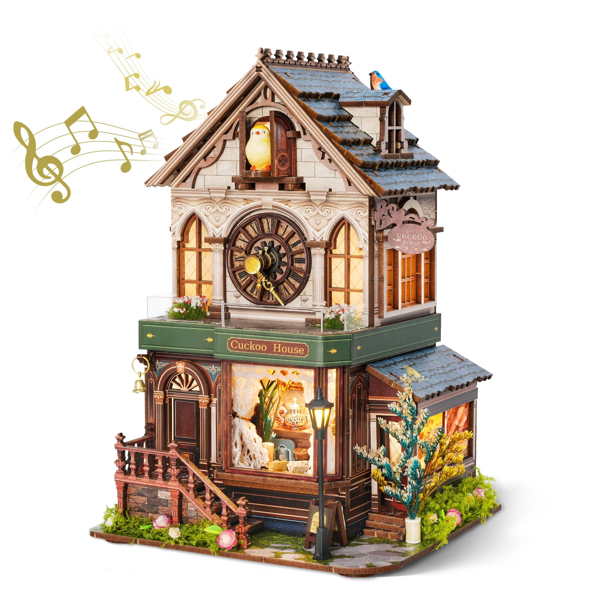 Funpola Puzzle 3D in Legno Casa del Cucù con Suono