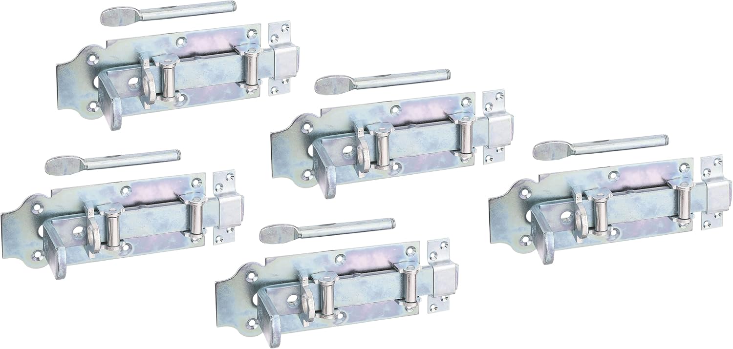 Alberts 841270 - Chiavistello per porta di stalla, colore: Argento - immagine 1