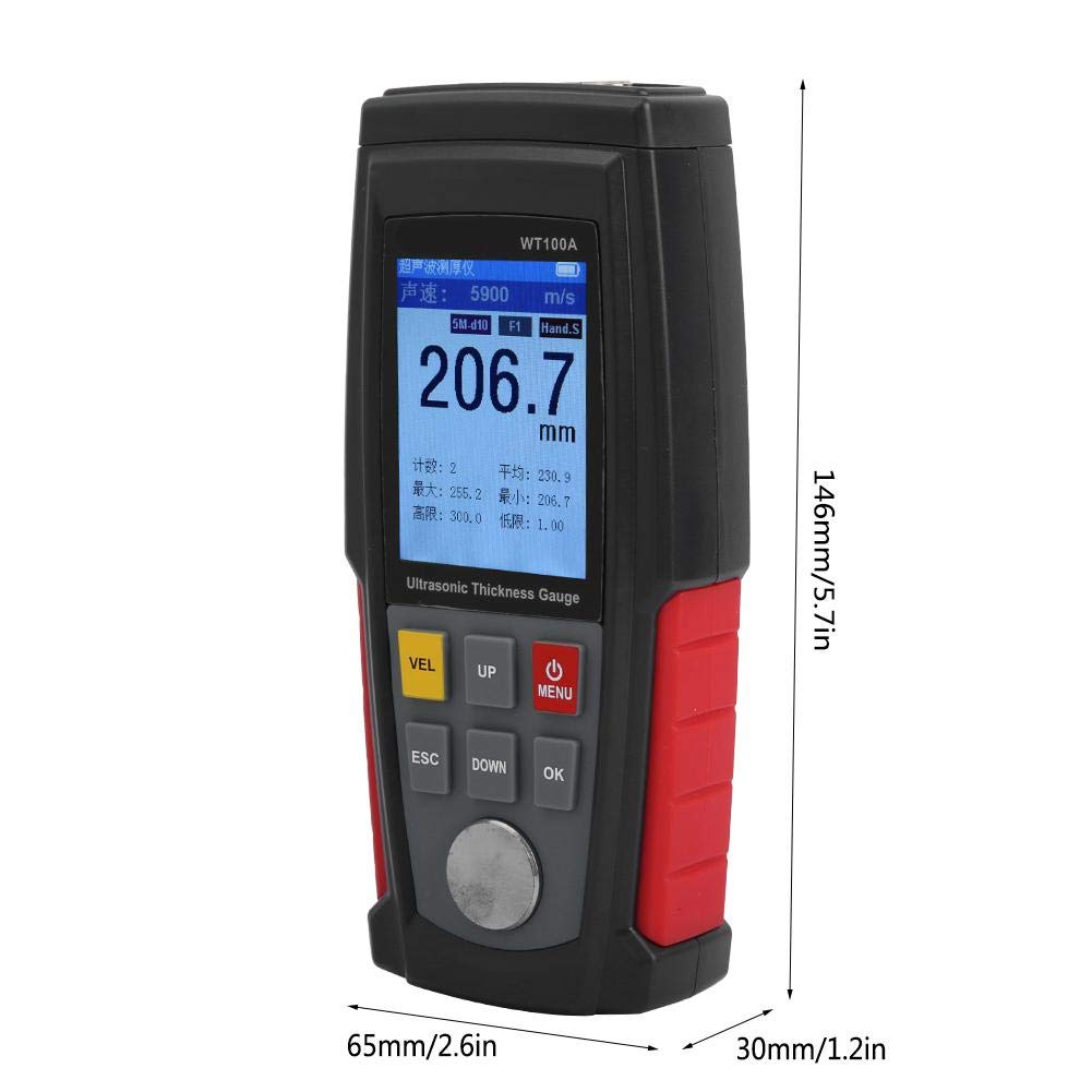 Misuratore di Spessore ad Ultrasuoni WT100A Digitale - immagine 6