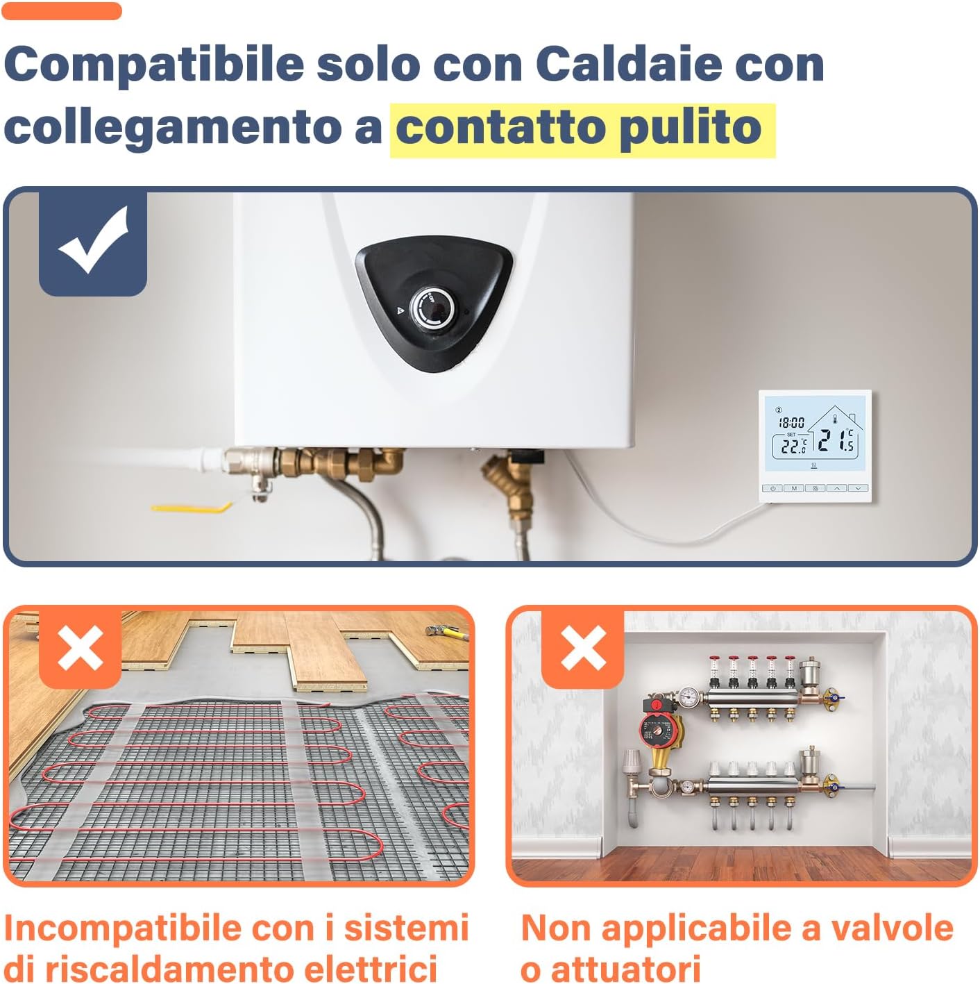 BEOK Termostato WiFi Smart per Caldaia 3A - immagine 2