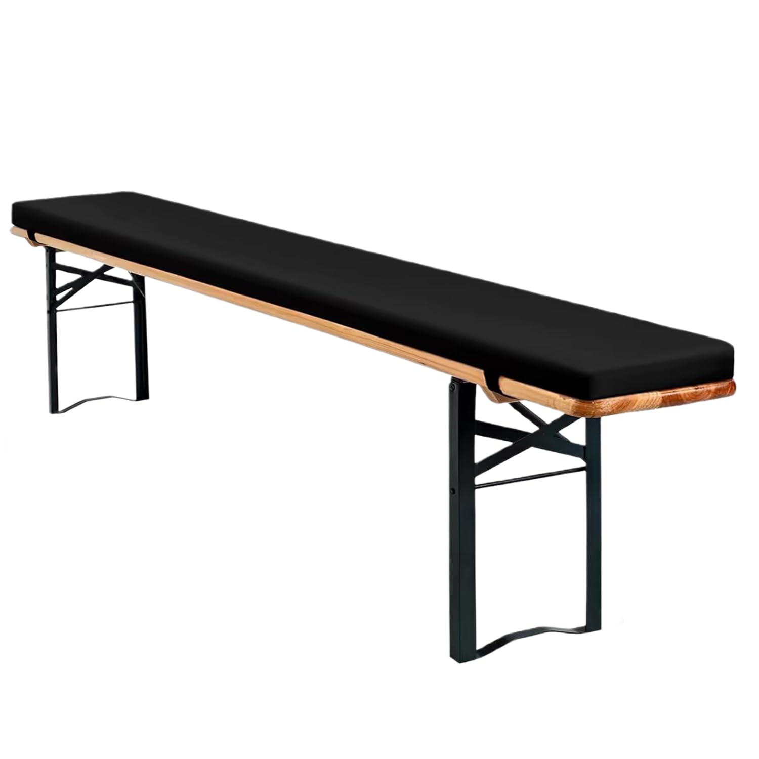 Ebeta Cuscini per Panche Impermeabili, 2 Pezzi, Nero