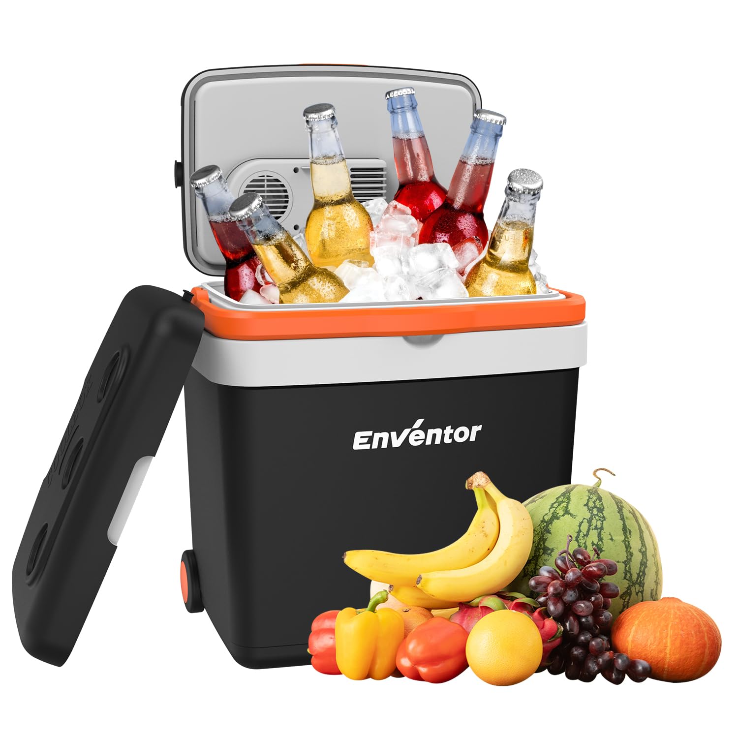 Enventor Frigo Portatile Elettrico 33L con Ruote