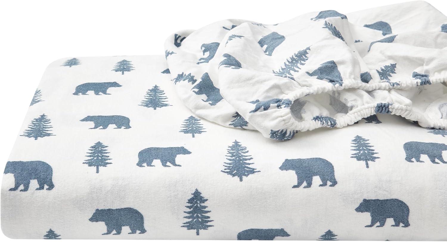 Eddie Bauer Lenzuola King Size in Flanella di Cotone - immagine 6