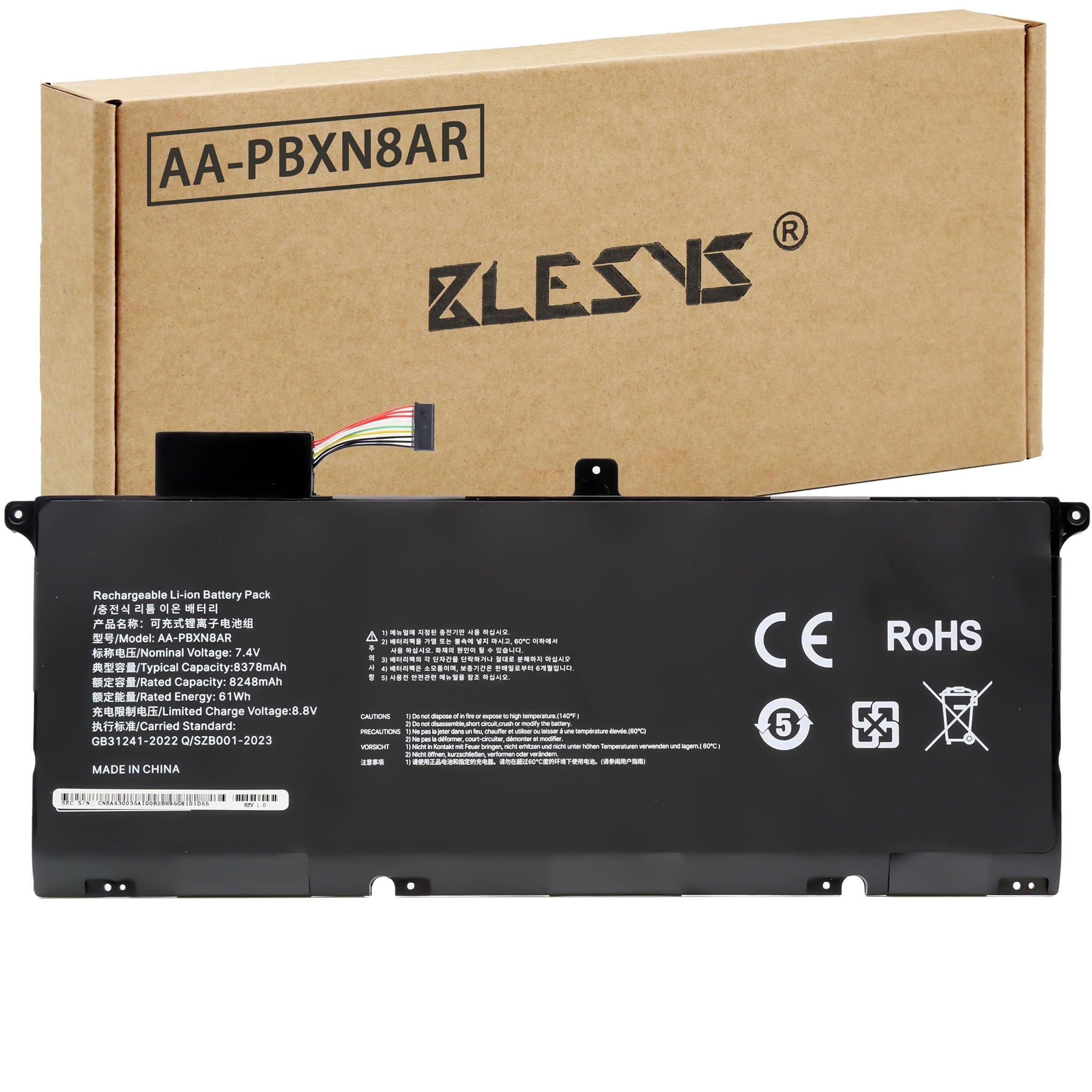 Blesys AA-PBXN8AR Batteria per Samsung NP900X