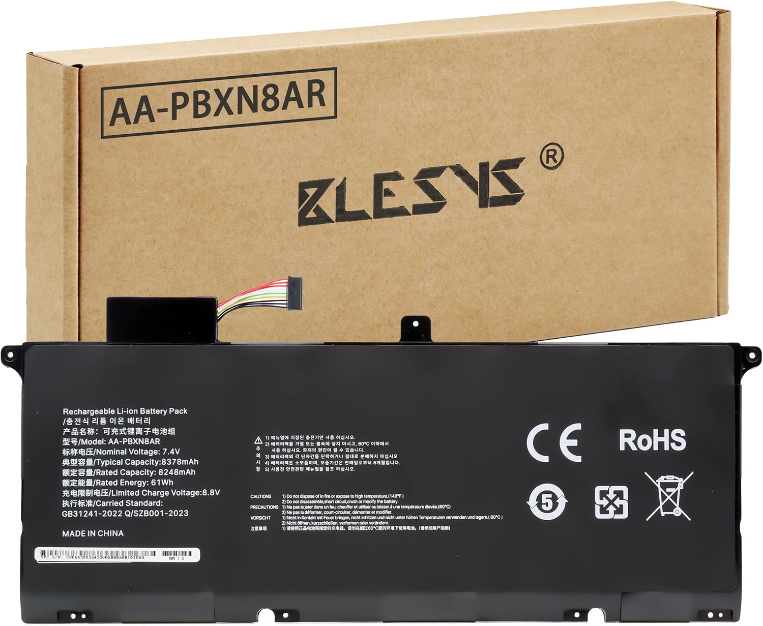 Blesys AA-PBXN8AR Batteria per Samsung NP900X - immagine 1