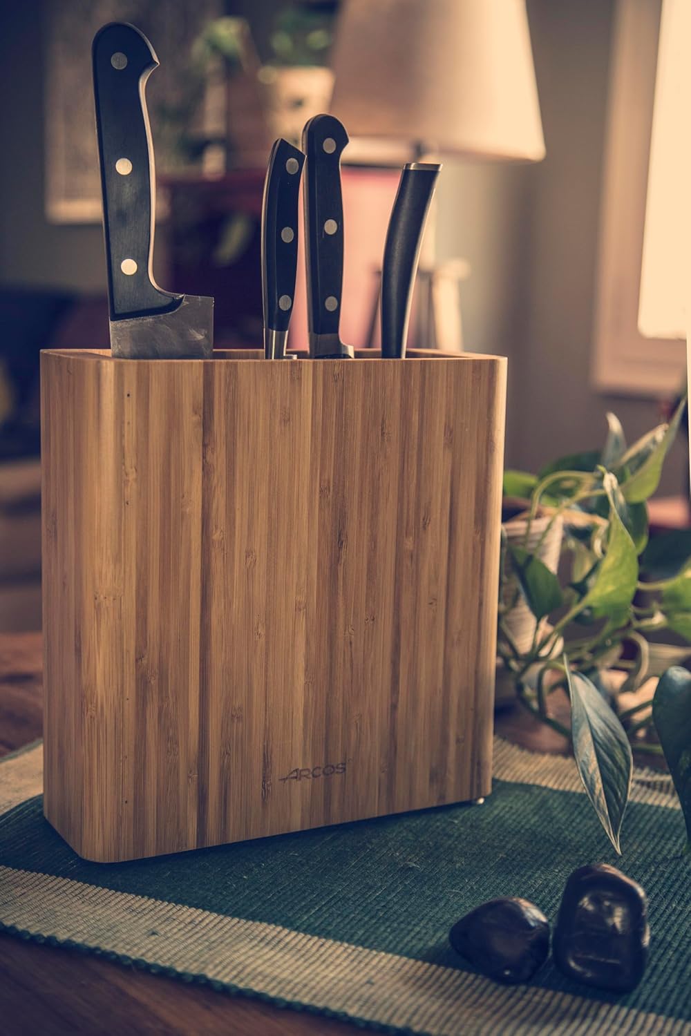 Arcos Blocco Universale per Coltelli in Bambù, Marrone - immagine 3
