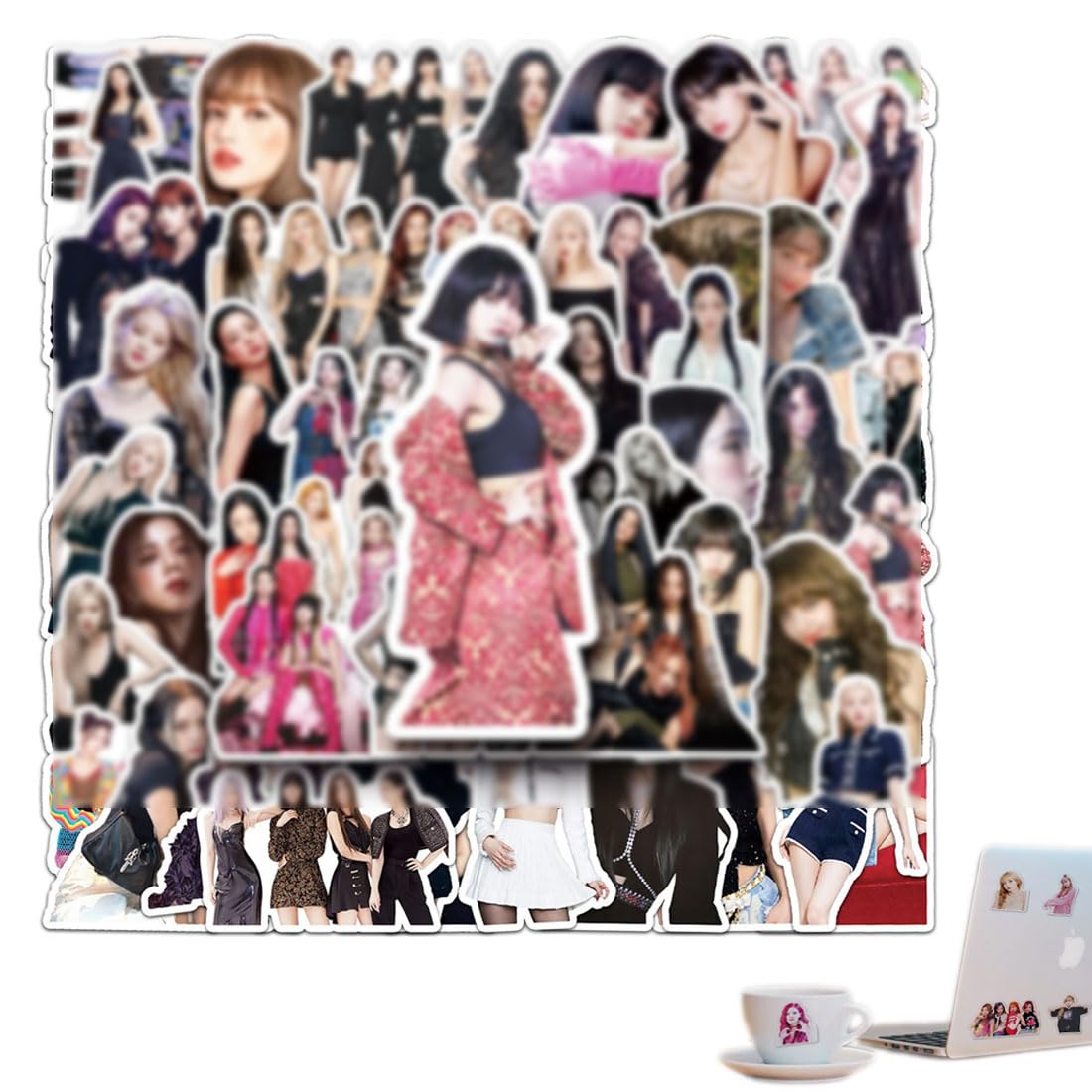 50 Adesivi Decorativi Impermeabili BP K-pop