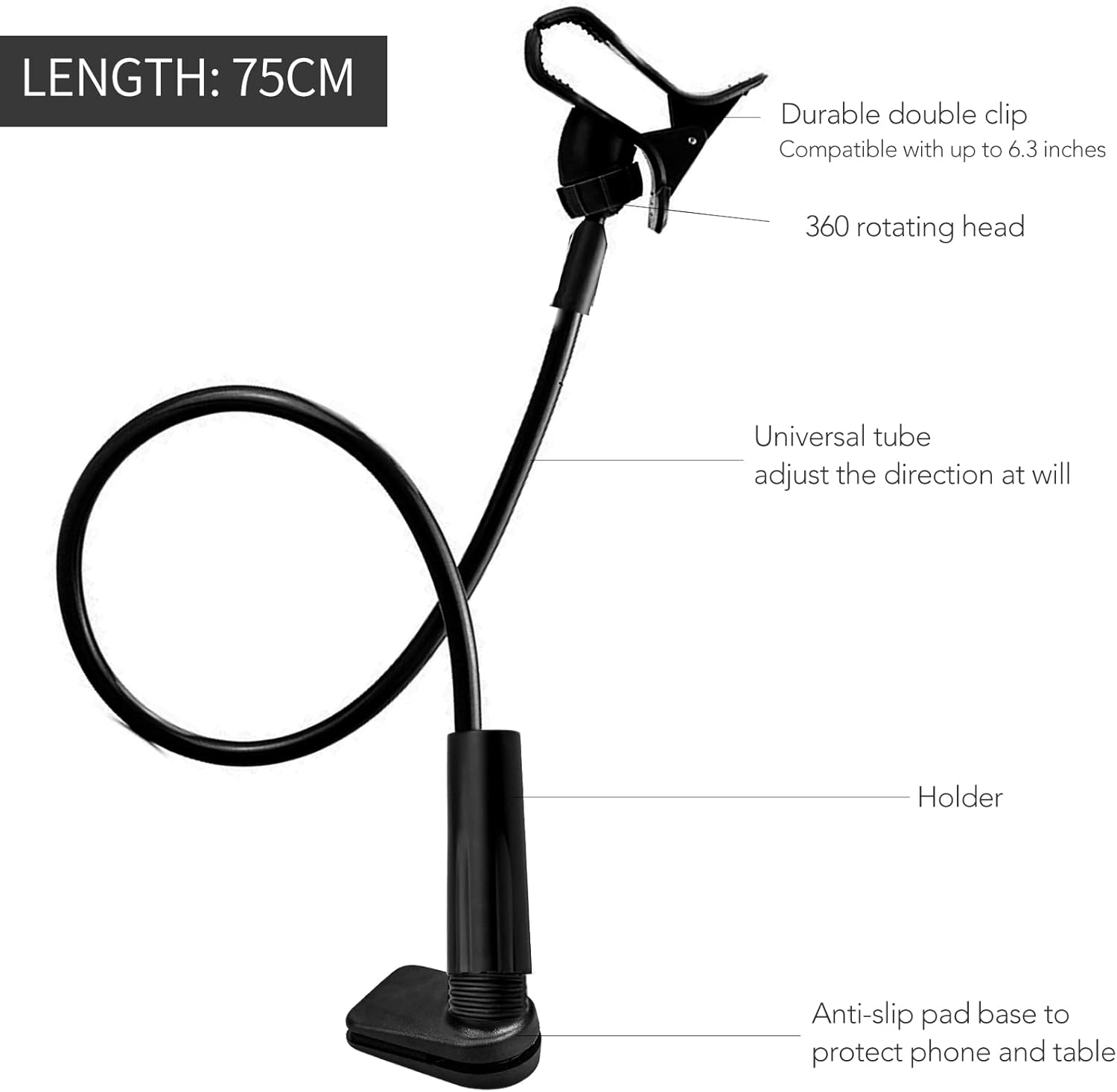 Xiumeso Porta Cellulare da Collo Flessibile - immagine 2