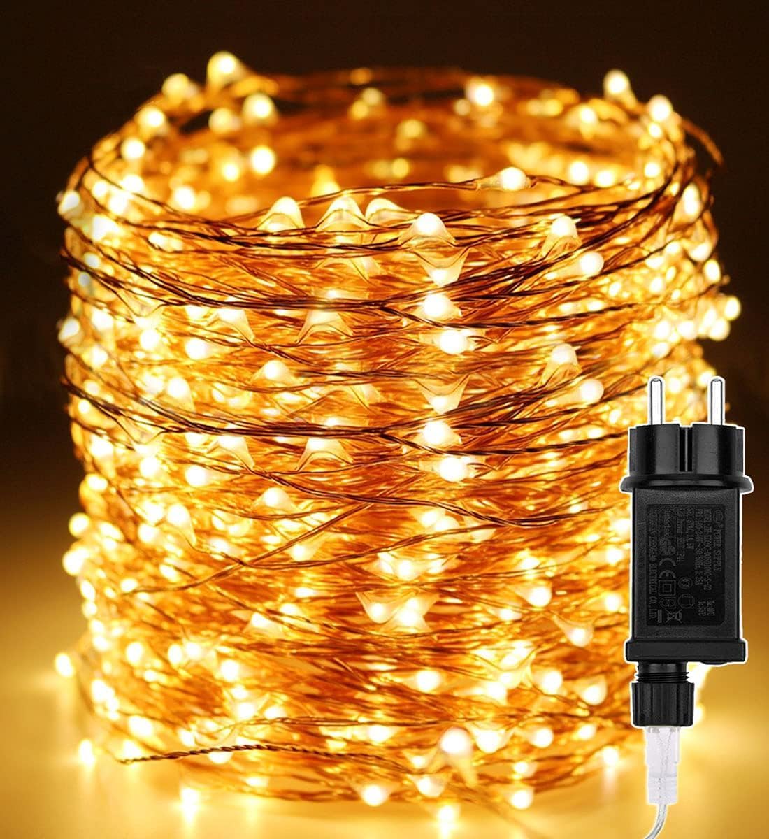 Luci Albero di Natale 50M 500 LED, Filo di Rame - immagine 1