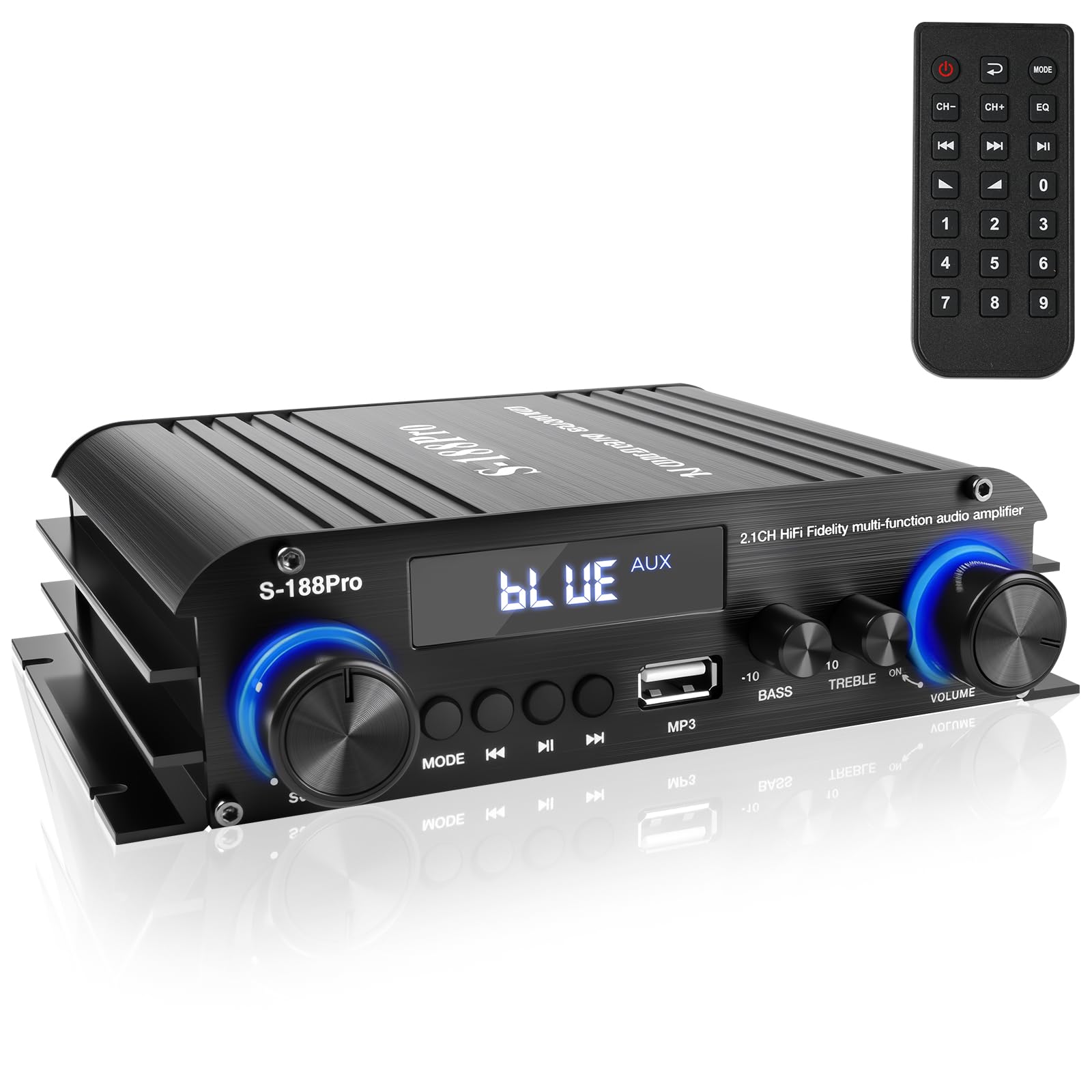 Amplificatore audio stereo 2.1 canali Bluetooth 5.0