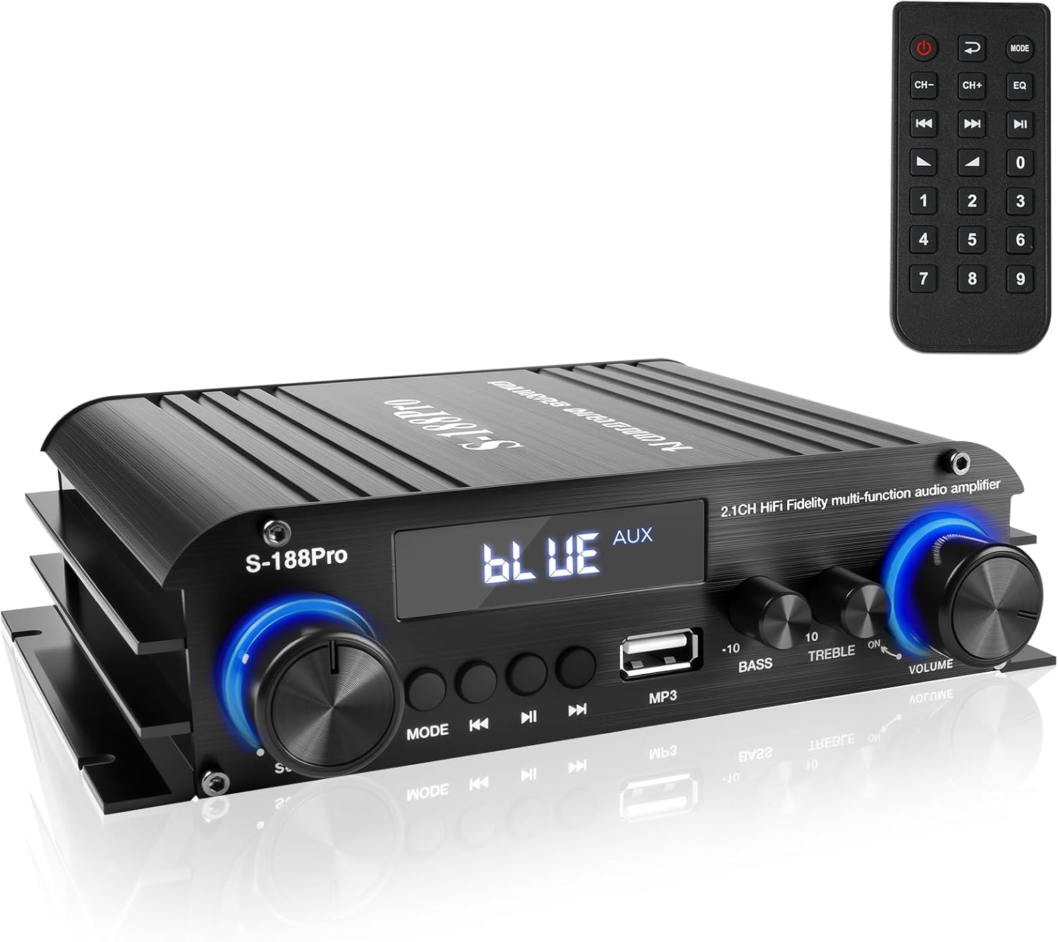 Amplificatore audio stereo 2.1 canali Bluetooth 5.0 - immagine 1