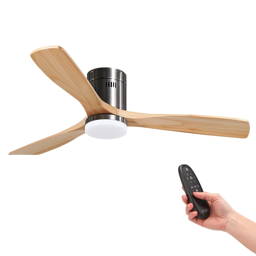 M Ledme - Ventilatore Soffitto LED Energy Nichel