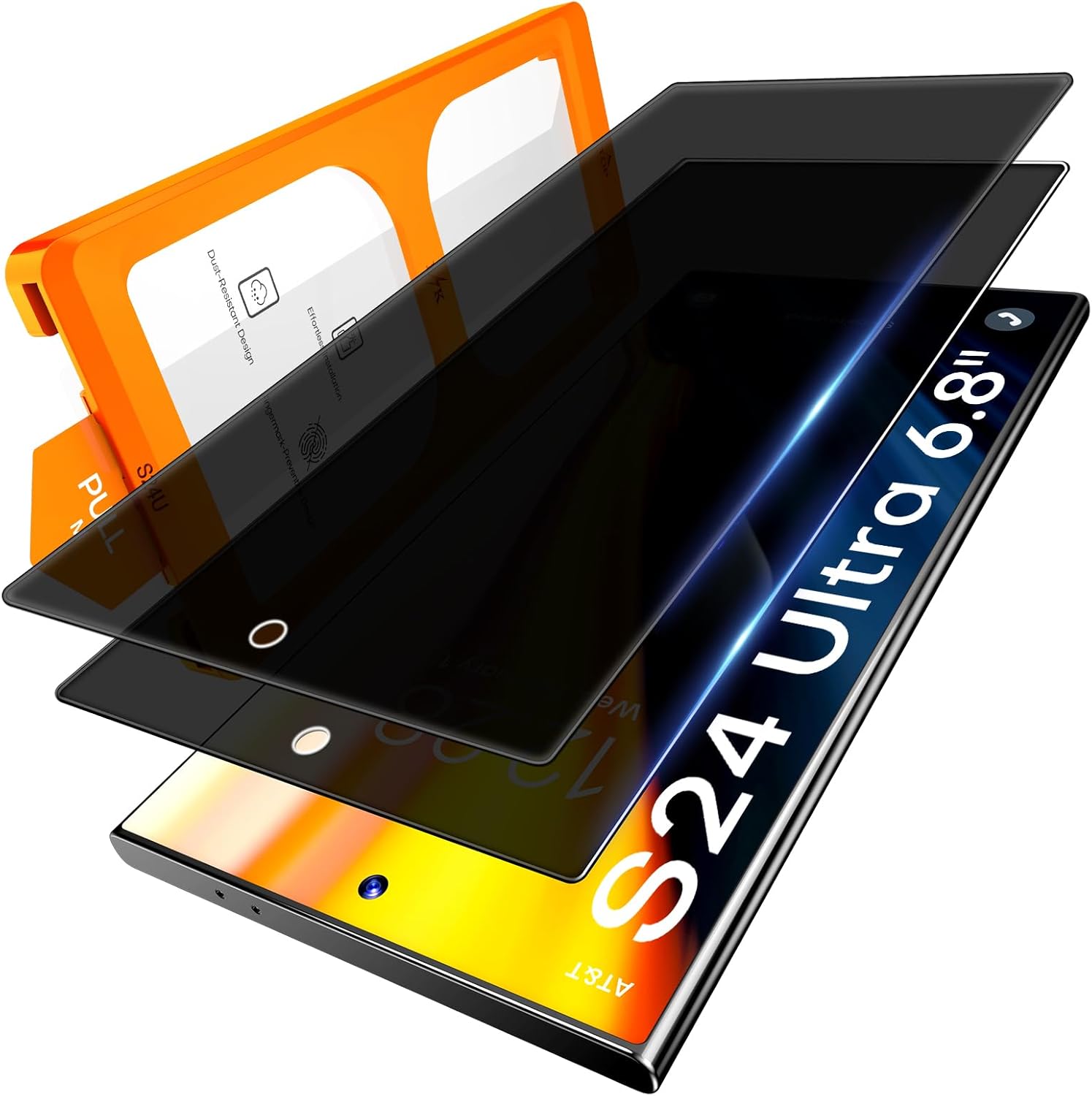 LϟK 2 Pezzi Privacy Vetro Temperato per Samsung Galaxy S24 Ultra - immagine 1