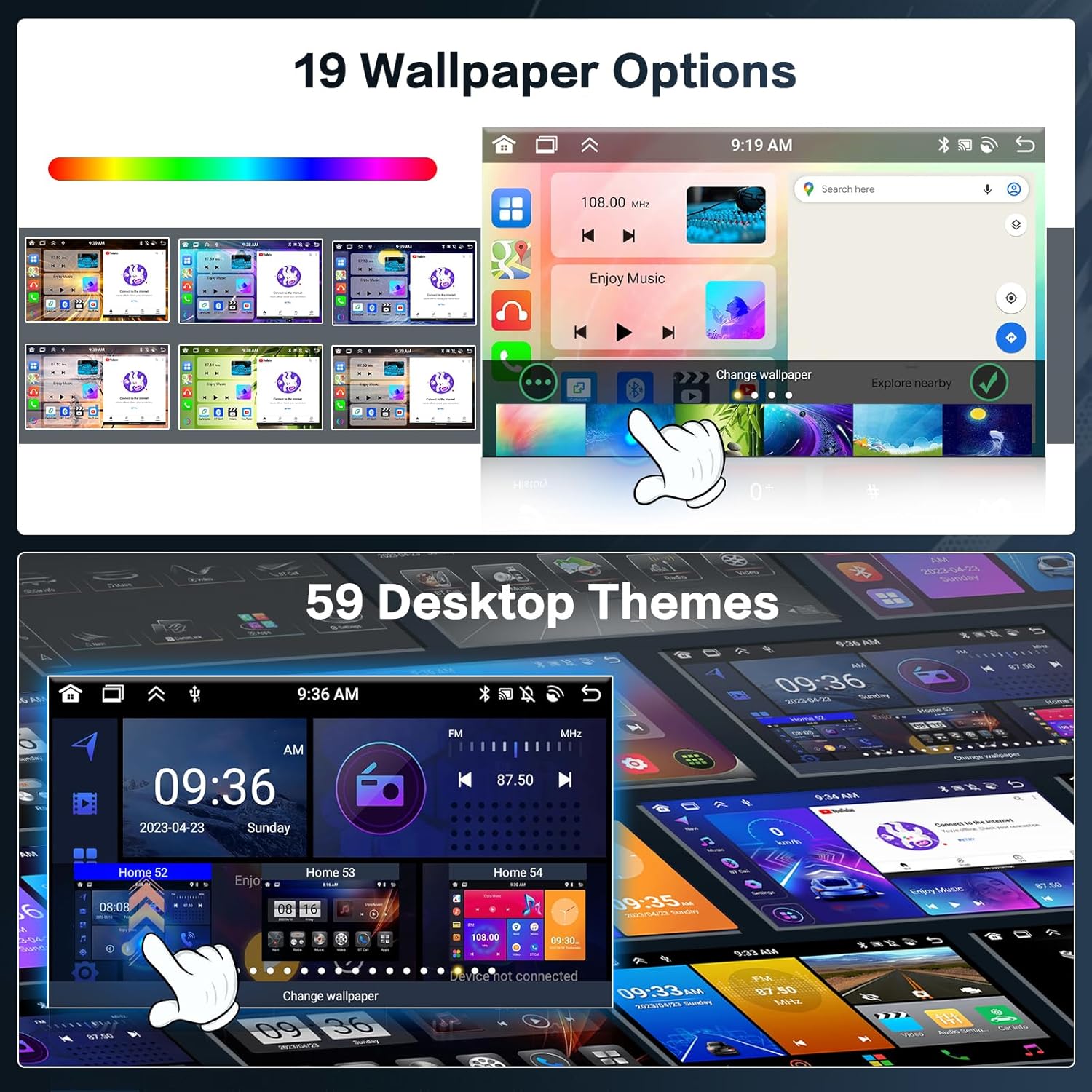 Inefala Autoradio Android 15 9" per BMW Serie 1 E87 E81 E82 E88 - immagine 6