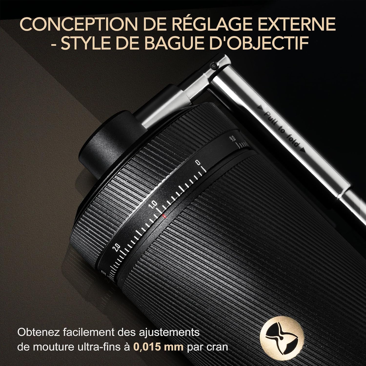 Timemore Chestnut S3 - Macinacaffè Manuale in Metallo, Nero - immagine 2