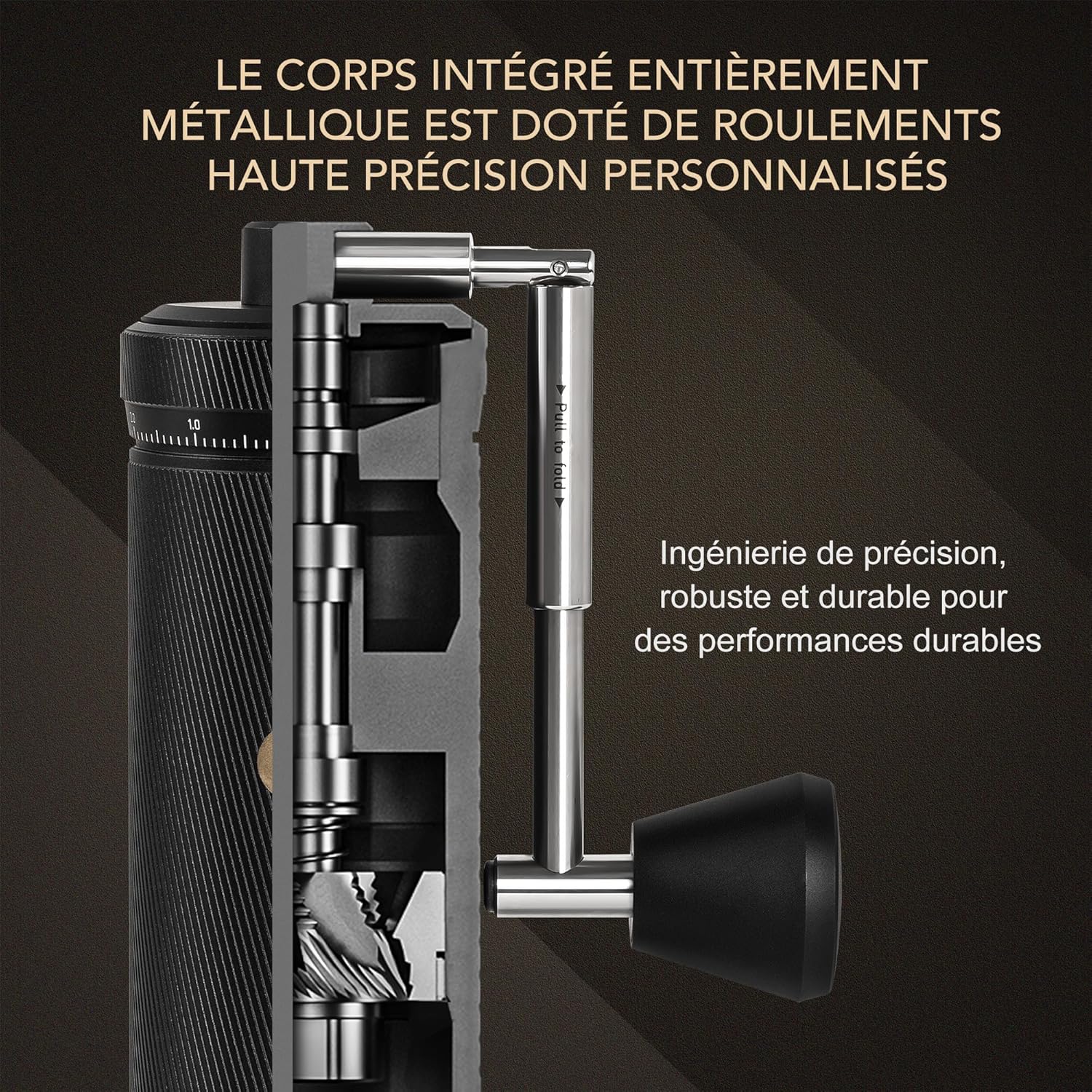 Timemore Chestnut S3 - Macinacaffè Manuale in Metallo, Nero - immagine 3