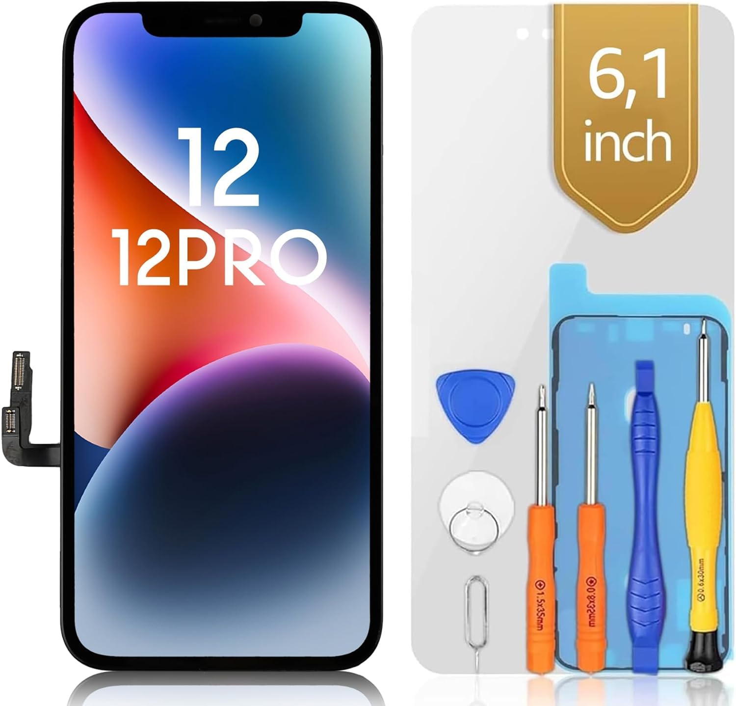 bokman Schermo Display LCD per iPhone 12/12 PRO