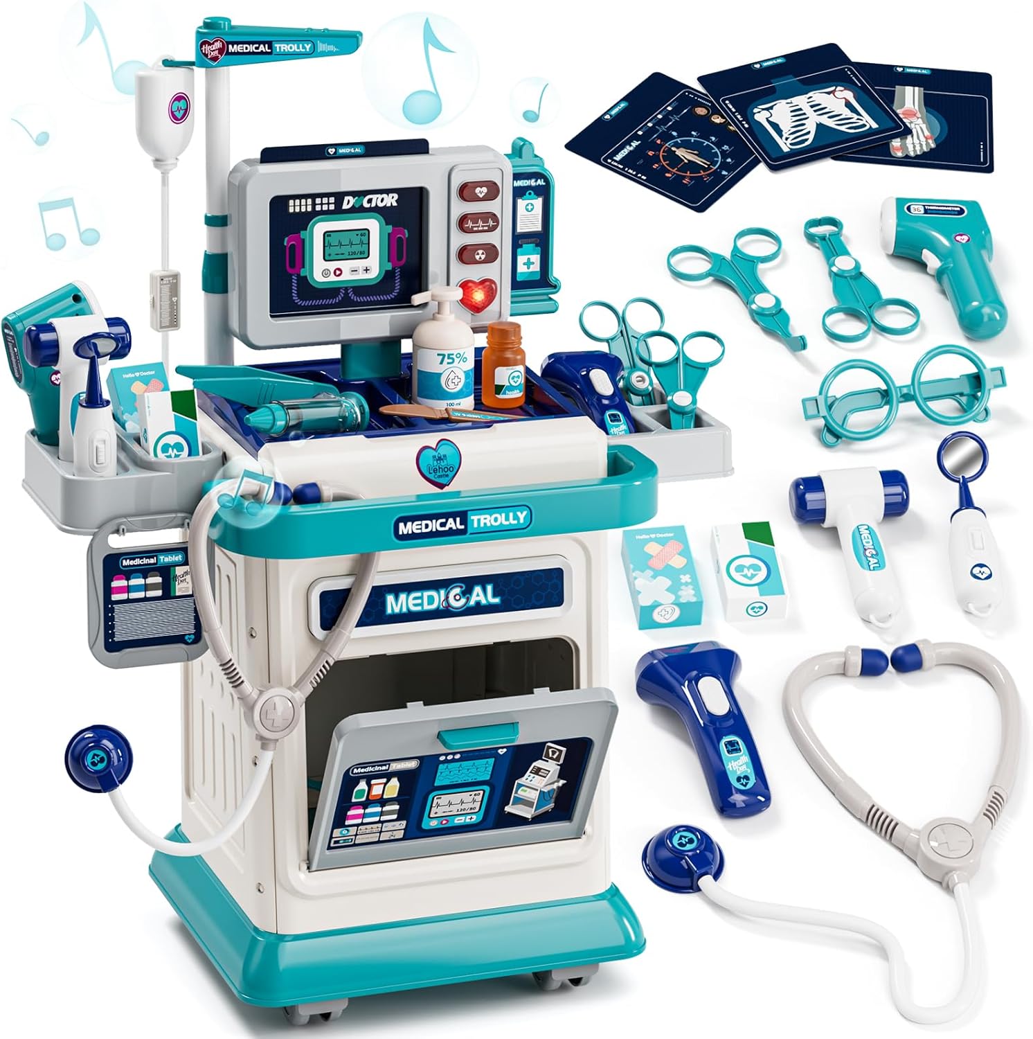 Lehoo Castle Kit Dottoressa Bambina - Carrello Medico - immagine 1