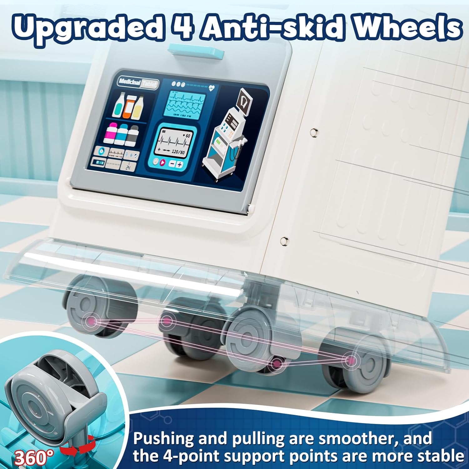 Lehoo Castle Kit Dottoressa Bambina - Carrello Medico - immagine 4