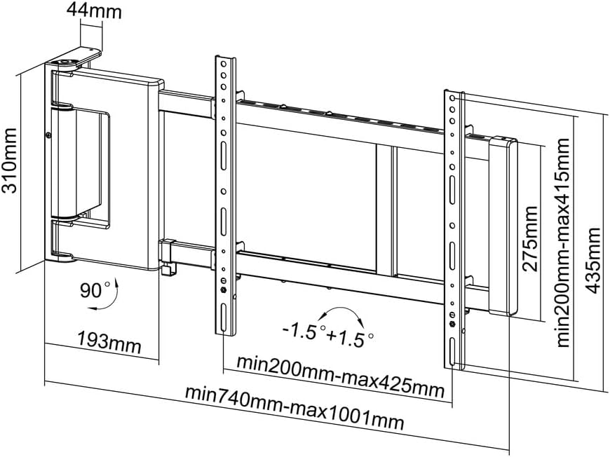 MULTIBRACKETS MotorSwingArm Large - Supporto TV Motorizzato - immagine 2