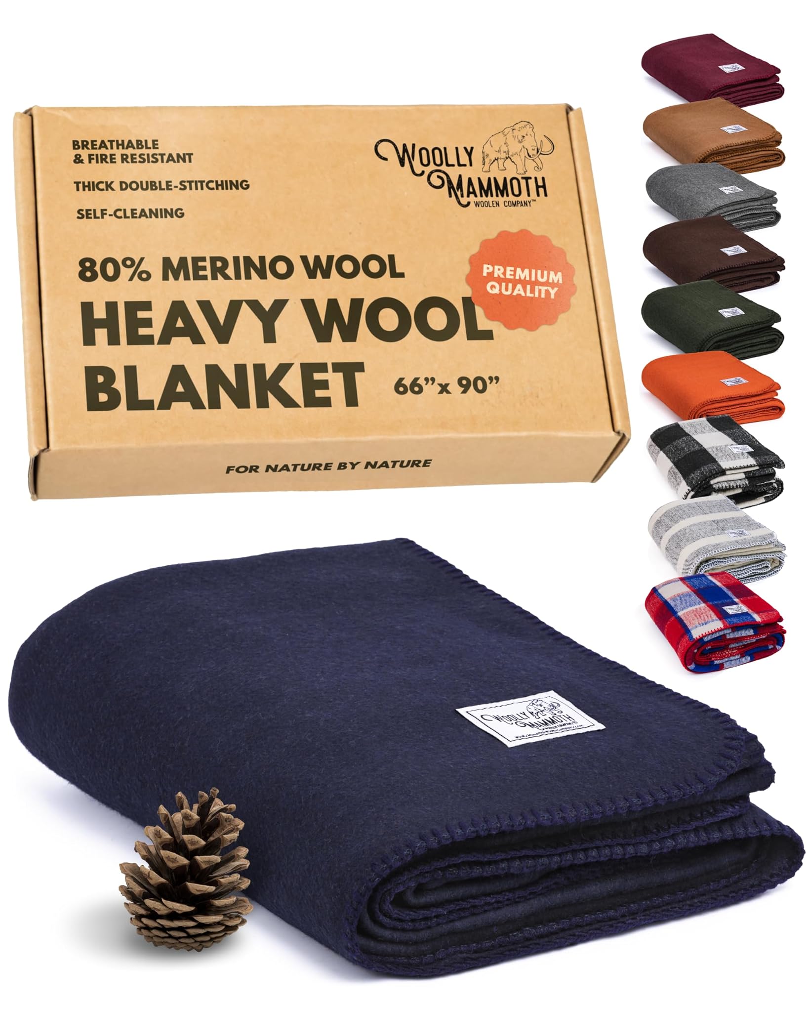 Woolly Mammoth Woolen Company Explorer Collection Coperta di Lana