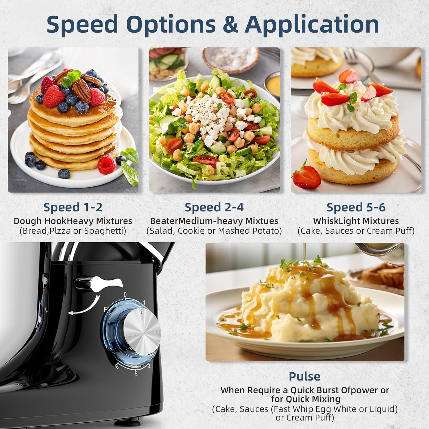 Cheflee Impastatrice Planetaria 2000W 6.2L - immagine 3