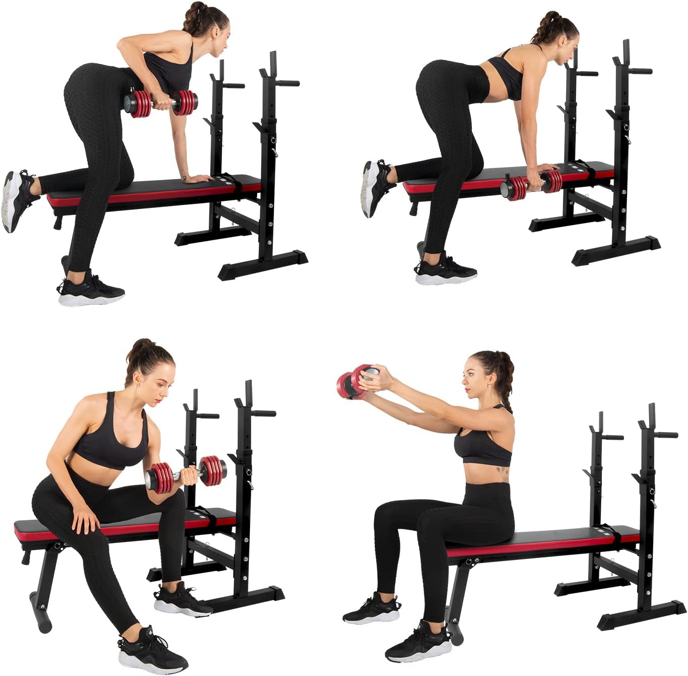 Ise Panca Pesi Multifunzione con Portabilanciere SY-544 - immagine 2