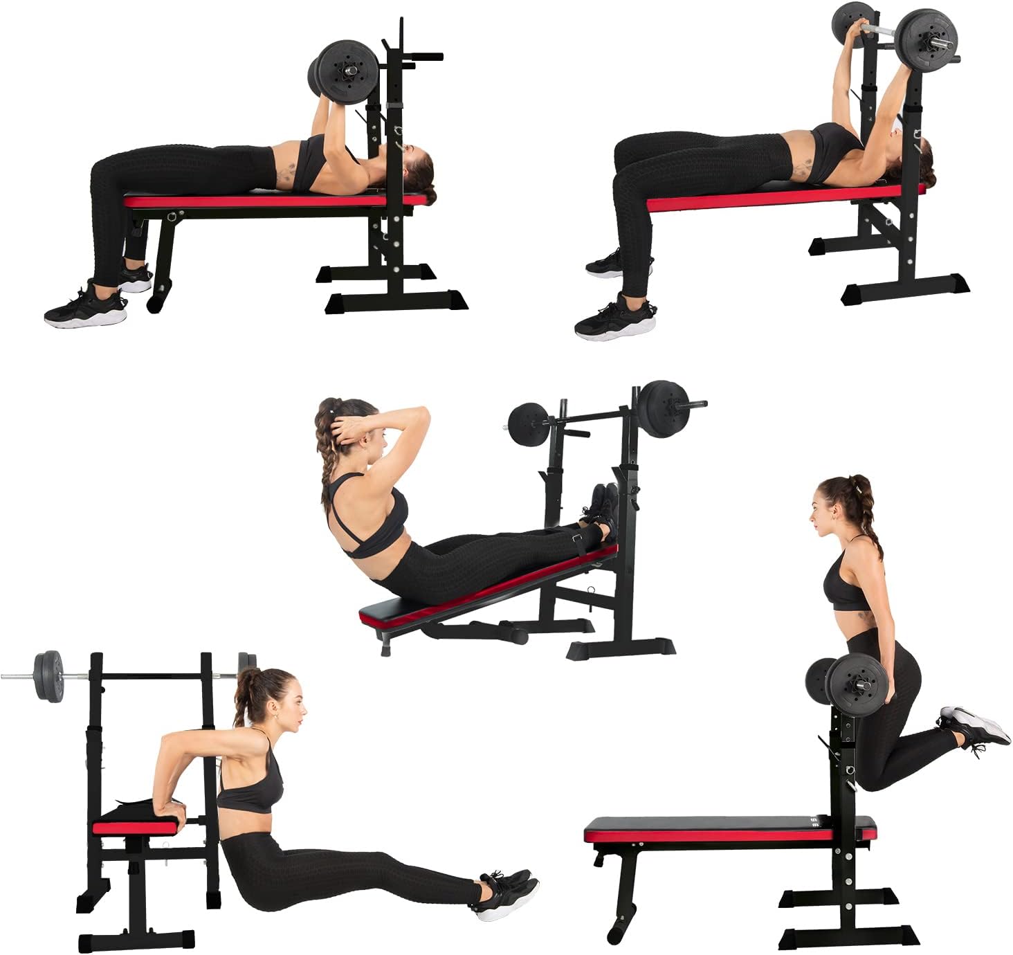 Ise Panca Pesi Multifunzione con Portabilanciere SY-544 - immagine 3