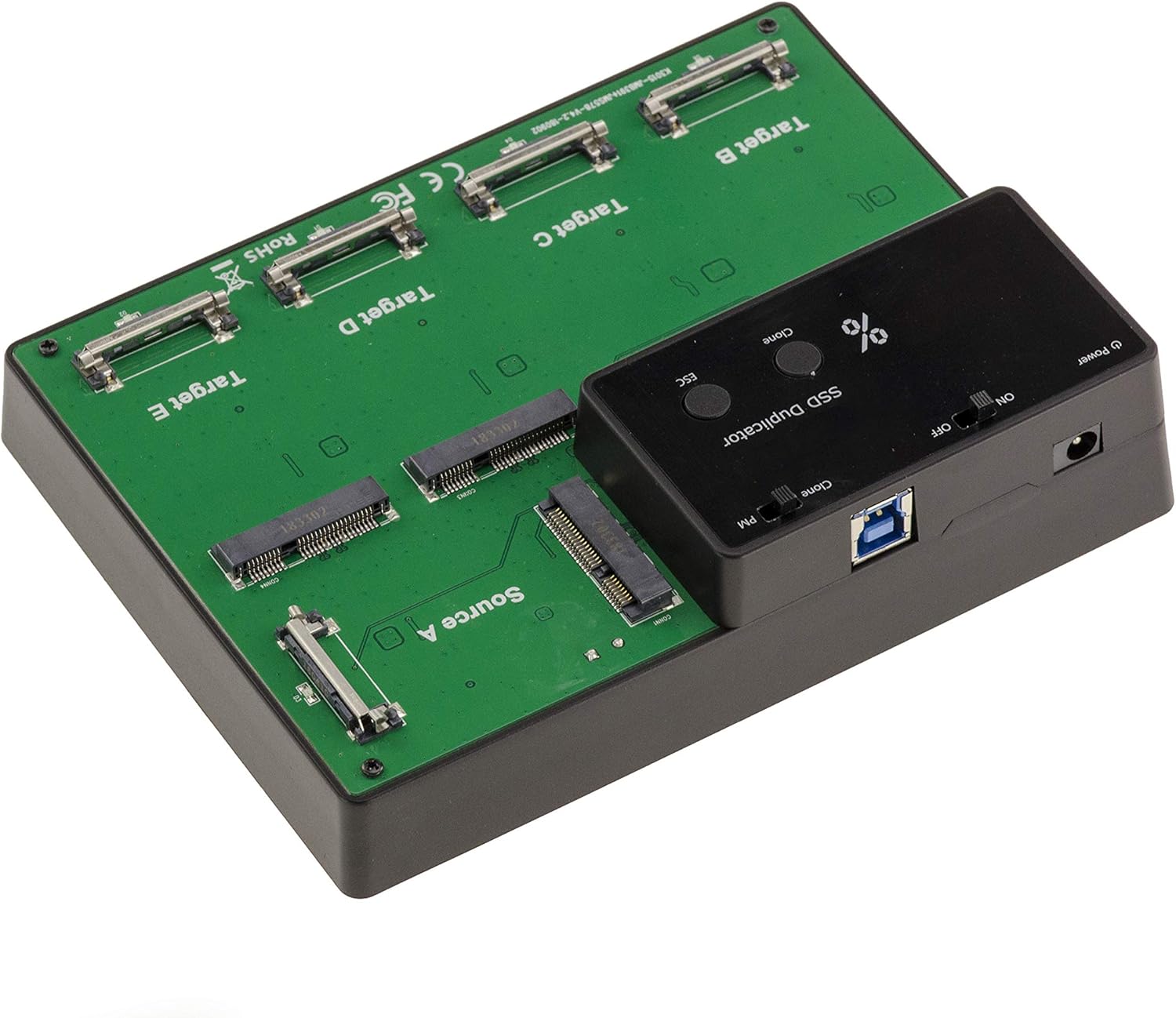 Docking Station USB 5 unità SSD mSATA con Cloning - immagine 2