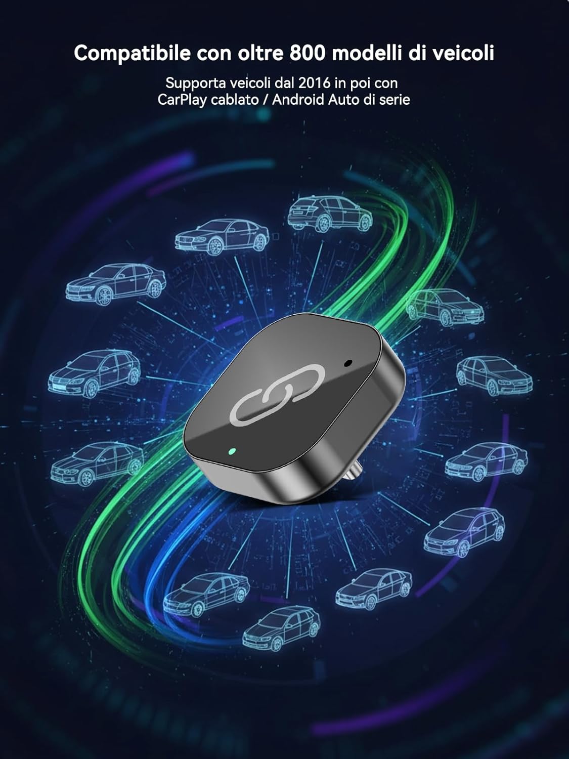 Spedal Adattatore CarPlay/Android Auto Wireless USB-C - immagine 5