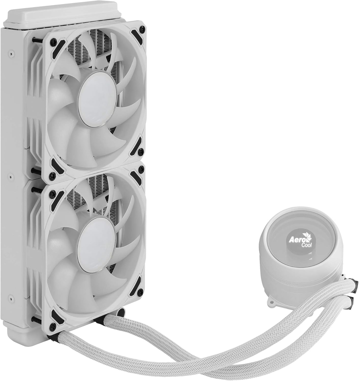 Aerocool MIRAGEL240W - Raffreddamento a Liquido CPU, Bianco - immagine 4