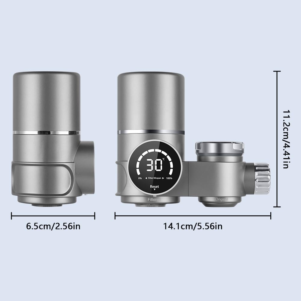 Hotut Filtro Acqua Rubinetto con Luce UV Blu - immagine 2